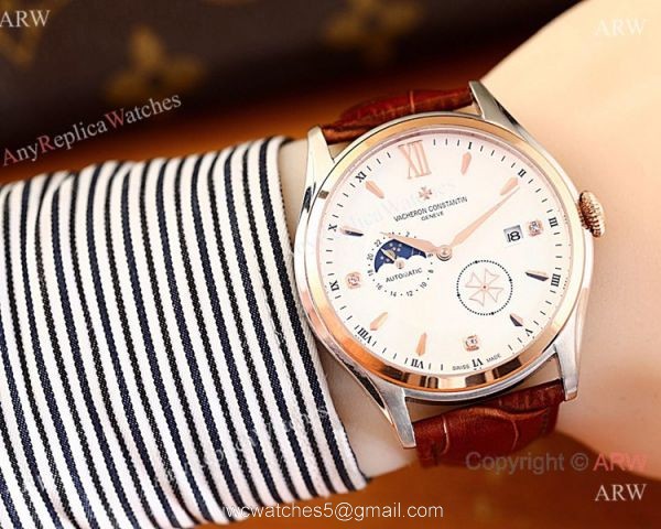 AAA Quality Copy Vacheron Constantin Geneve Watch with Moonphase Dial 2
