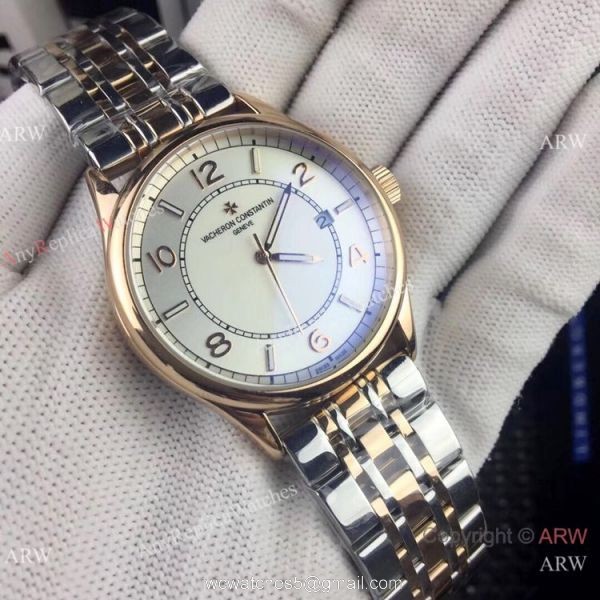 Copy Vacheron Constantin Geneve Stainless Steel Black Watch Low Price 2