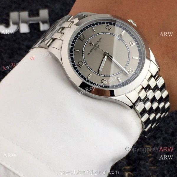 Replica Vacheron Constantin Geneve Automatic Watch SS Black Face 2