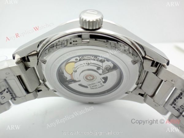 Swiss Replica Tag Heuer Carrera Calibre 5 Stainless Steel Blue Dial Watch 2