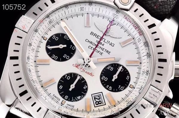 GF Replica Breitling Chronomat Aermacchi Asia 7750 Watch SS Panda Face 2
