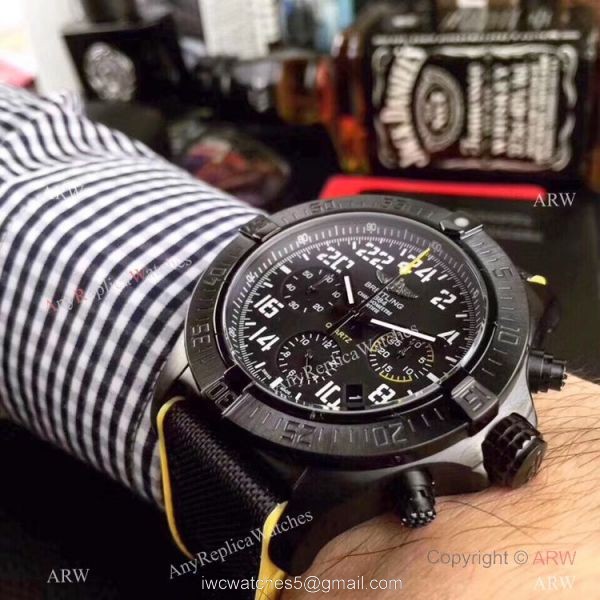 Best Copy Breitling Avenger Hurricane Solid Black Watch 43mm 2