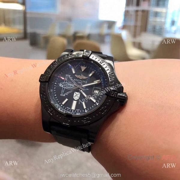 NEW Copy Breitling Avenger Seawolf II Boelcke Automatic Watch All Black 2
