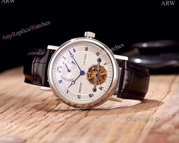 Replica Breguet Tourbillon Automatic 43mm Men Watch Rose Gold 2