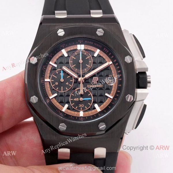 Copy Audemars Piguet Royal Oak Offshore SS BlackRed Face watch New Style 2