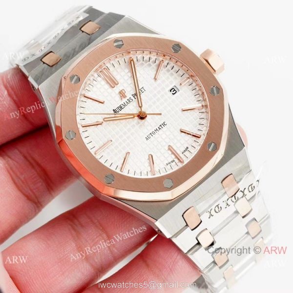 Audemars Piguet Royal Oak Selfwinding 2-Tone Rose Gold Watches Copy 2