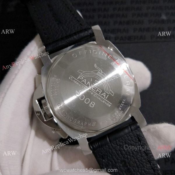High Quality Panerai Luminor Daylight 44mm Black Dial Black Leather Strap 2