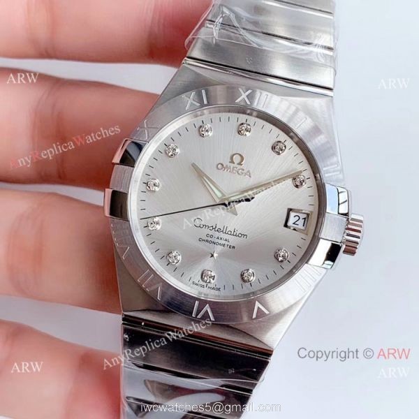Super Clone Omega Constellation Stainless Steel Silver Dial 8500 Watch VSF 1:1 Best Edition 2