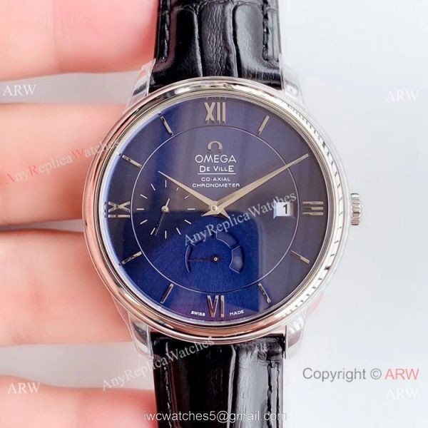DV Factory De Ville Prestige Power Reserve Omega Watch White Face 2