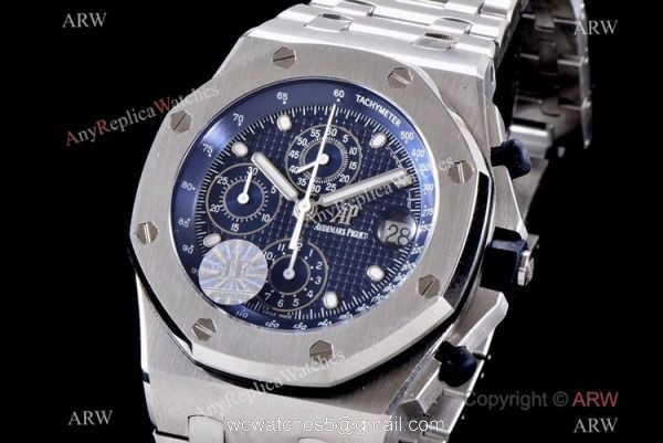 JF Factory Audemars Piguet Royal Oak Offshore 25th Anniversary 26237 Blue Dial Watch 2