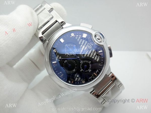 Cartier Ballon Bleu De Stainless Steel Chronograph Watch Replica 2