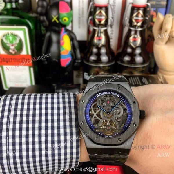 New Style Fake AP Skeleton Watch Audemars Piguet Royal Oak Gold Inner Watch 2