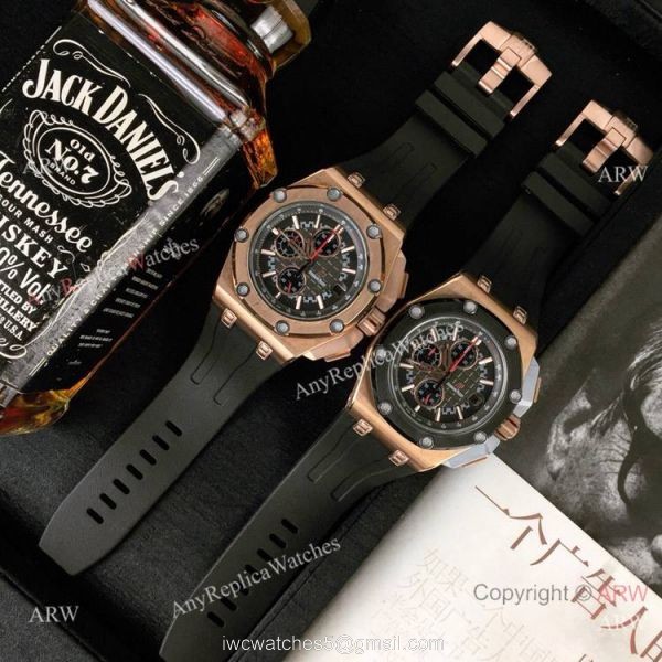 Japan Grade Copy Audemars Piguet Royal Oak offshore Michael Schumacher Watch Rose Gold 2