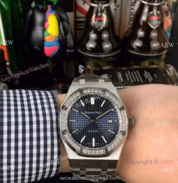 Best Copy Audemars Piguet Royal Oak 44mm Watch Stainless Steel Diamond bezel 2