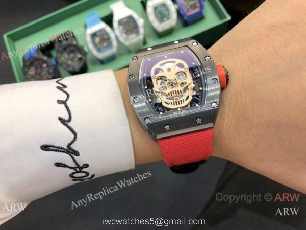 Swiss Quality Richard Mille Skull Replica Watch RM 52-01 Tourbillon for Sale 2