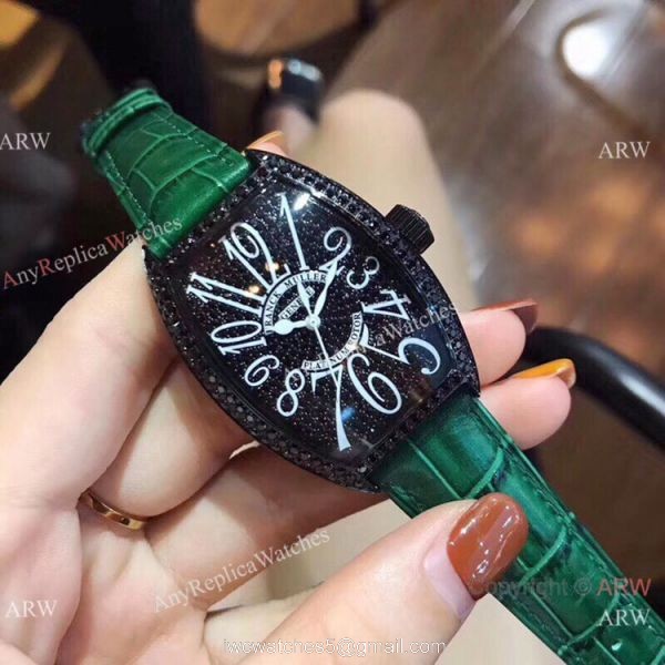 Franck Muller Platinum Rotor Black Diamond Men Watch Knock off Watches China 2