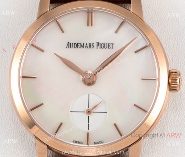 GBF Replica Audemars Piguet Jules Audemars Cal.3090 Watch Rose Gold White MOP Dial 2