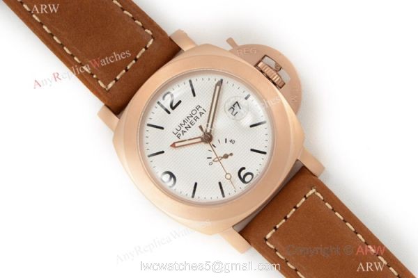 Swiss Grade A Luminor Panerai PAM00028 Power Reserve Copy Watch Rose Gold 2