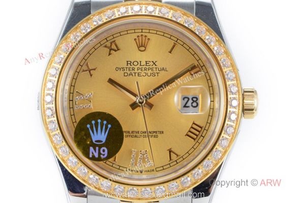 Rolex Oyster Perpetual Datejust II Watch Two Tone Gold Dial 2