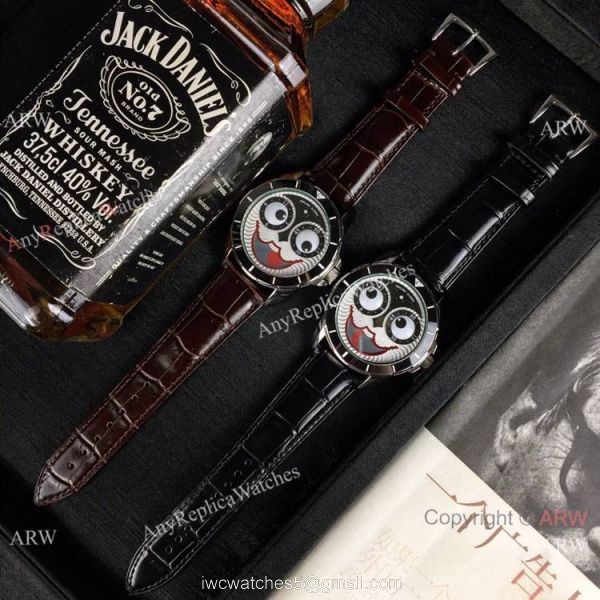 New Copy Konstantin Chaykin Joker Watch Black Bezel Leather Strap 2