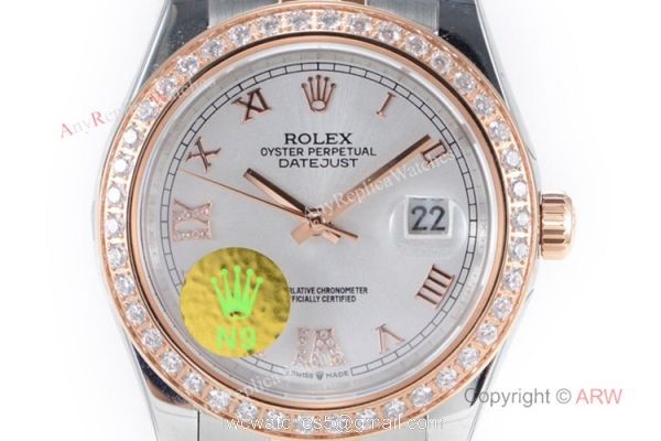 1:1 Rolex Datejust II Copy Watch Two Tone Rose Gold Silver Dial 2