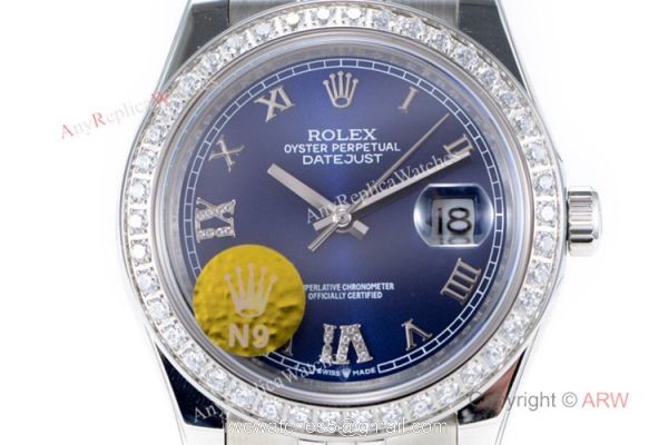 Rolex Datejust II Blue Dial Diamond Bezel Swiss 2836 904L Watch 2