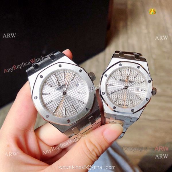 Copy Audemars Piguet Royal Oak Blue dial Lovers Watch Quartz Movement 2