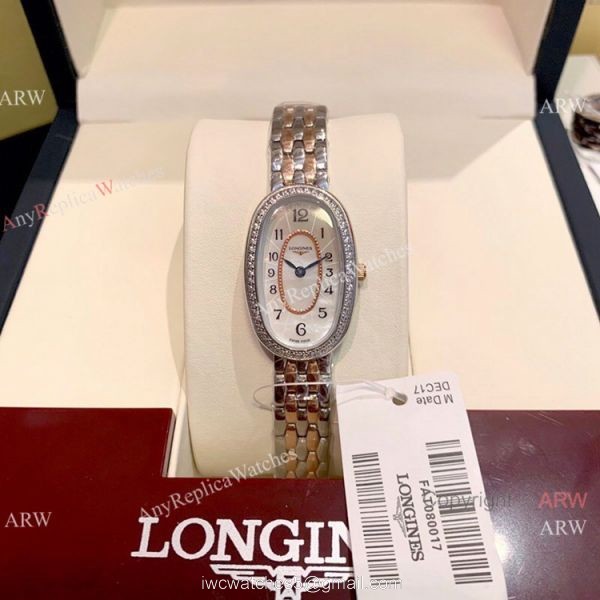 Copy Longines Equestrian Lady Watch Diamond Bezel White Roman Dial 2