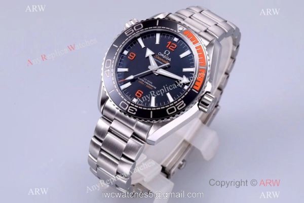 (VSF)Omega Seamaster Super Clone Planet Ocean 600M Watch Black and Orange Ceramic Bezel 2