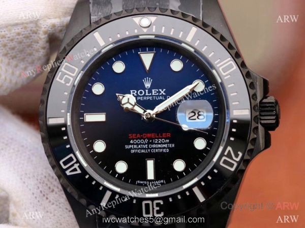 Swiss Grade 1 Rolex Sea Dweller 50th Anniversary Replica Watch D Blue Dial 43mm 2