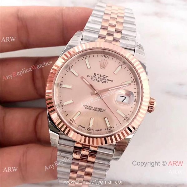 EW Factory 2 Tone Rose Gold Rolex Datejust II 126331 Watch Swiss Replica 2