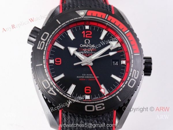 VS Factory Swiss Omega Seamaster Planet Ocean Deep 8906 Watch Black Red 2