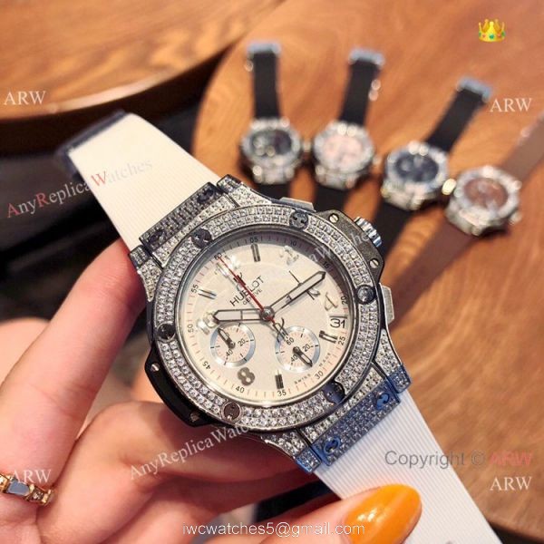 Buy Replica Hublot Big Bang Tutti Frutti SS Diamond Watches 40mm 2