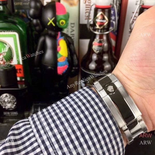 Fake Rolex with Diamond Bezel Stainless Steel Daytona Watch 2