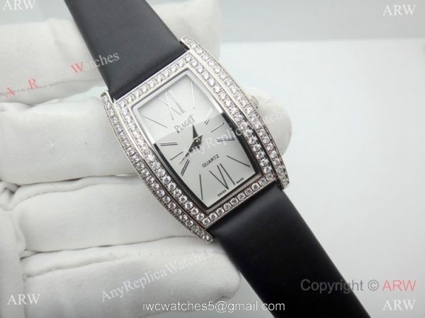 Copy Piaget Limelight Tonneau Women Watch SS Diamond 2