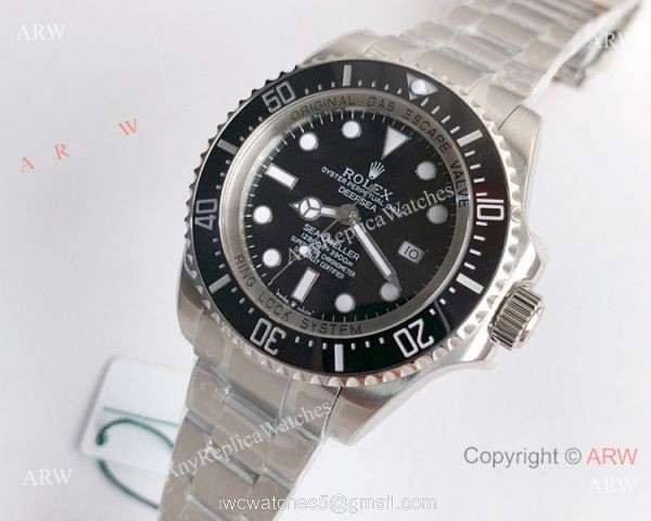 NEW Noob Rolex Deepsea 126660 SS Black Face 1:1 V10 904L Watch 2