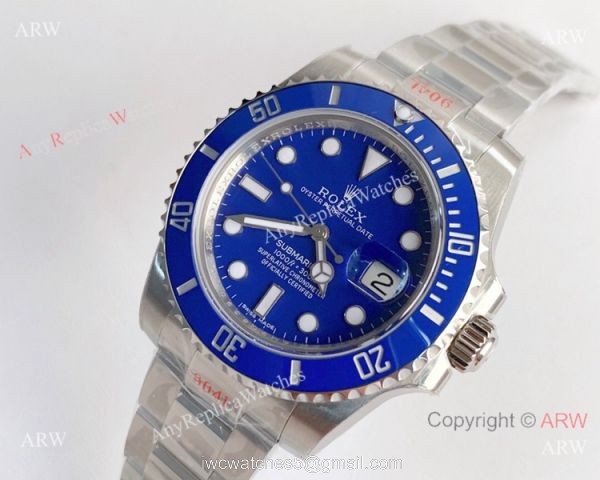 NEW Rolex Submariner Smurf Blue Ceramic Noob 3135 Replica Watch (V10) 2