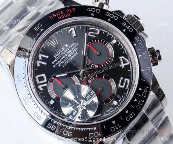 1:1 Best Replica Rolex Daytona Swiss 4130 JH Factory Watch SS Blue or Grey Dial 2