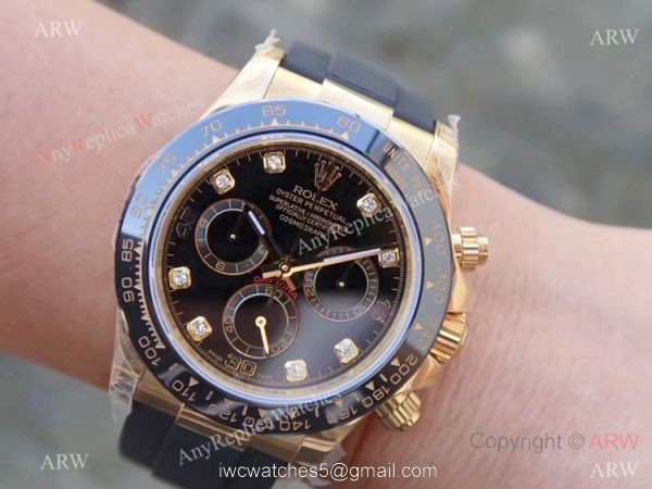 Swiss 4130 JH Factory Rolex Cosmograph Daytona Rubber Band Watch / Rolex Oysterflex Replica Watch 2