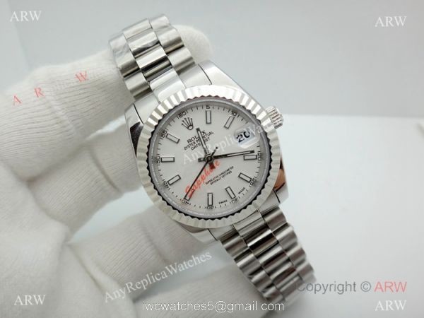 Stainless Steel Datejust Rolex Presidential Replica Watch 31mm Midsize 2
