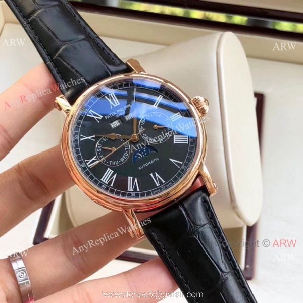 Copy Patek Philippe Grand Complications Watch Rose Gold 42mm 2