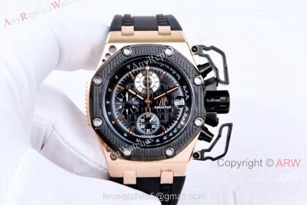 All Black Audemar Piguet Survivor Royal Oak Offshore Watches 2