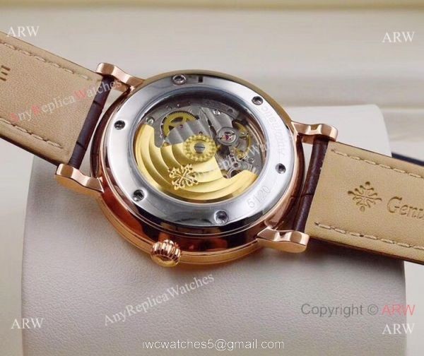 Best Replica Patek Philippe Moonphase Rose Gold White Dial Watch 2