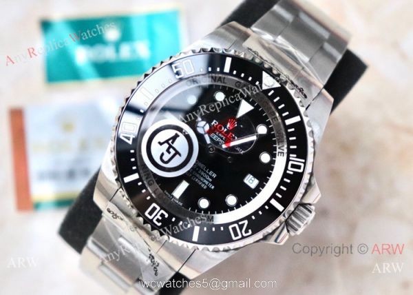 AJ Factory MAX Rolex Deepsea Black Replica Watch Stainless Steel 2