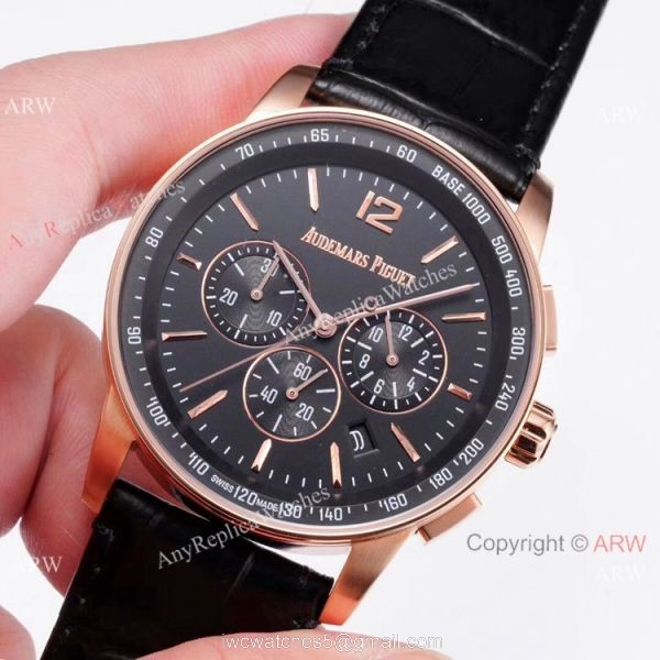 Replica Audemars Piguet Code 11.59 Watch Rose Gold Blue Dial 2