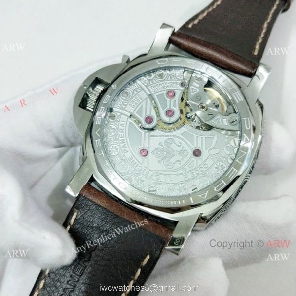 2019 New Replica Panerai Luminor Firenze PAM972 Watch SS Black Face 2