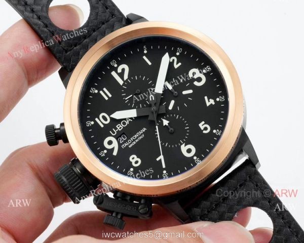 New Style U-Boat Flightdeck Chronograph Replica Watch White Markers 2