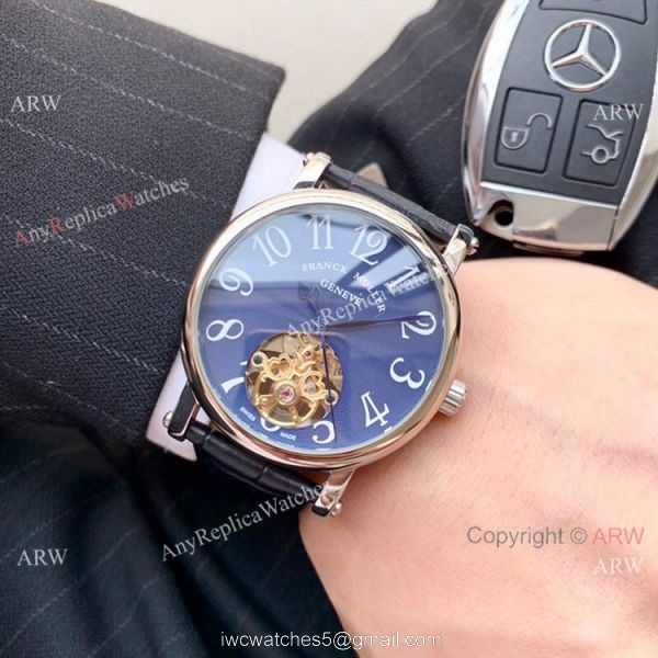 Clone Franck Muller Geneve Tourbillon Rose Gold Men Watch 42mm 2