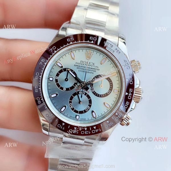 Noob Factory Clone 7750 Rolex Daytona 50th Anniversary Replica Watch Ss Ice Blue Dial 2