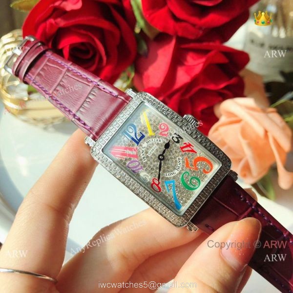 Replica Franck Muller Long Island Color Dreams Watch Diamond Case 2